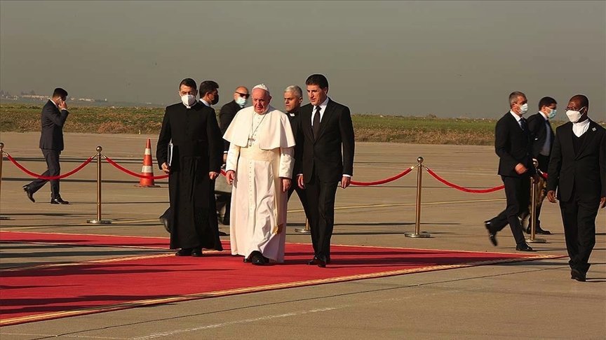 Irak ziyaretini sürdüren Papa, Erbil’e geldi