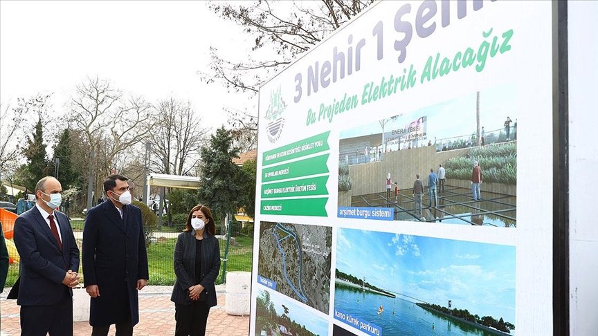 Bakan Kurum Edirne’de ‘3 Nehir, 1 Şehir’ projesinin uygulanacağı alanda inceleme yaptı