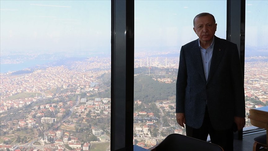 Cumhurbaşkanı Erdoğan Çamlıca Kulesi’nde incelemelerde bulundu