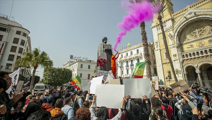 Tunus’ta siyasi ve ekonomik kriz protesto edildi