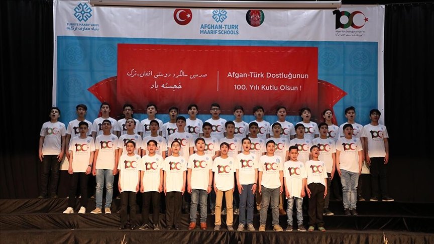 Türkiye-Afganistan diplomatik ilişkilerinin kurulmasının 100. yılı Afgan-Türk Maarif Okullarında kutlandı