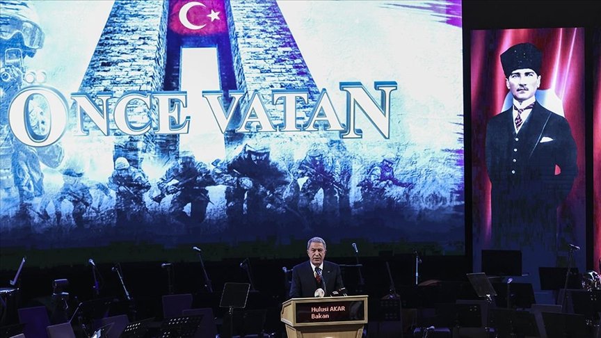 Milli Savunma Bakanı Hulusi Akar’dan, 18 Mart Şehitler Günü Töreni’nde teröre karşı ortak irade vurgusu