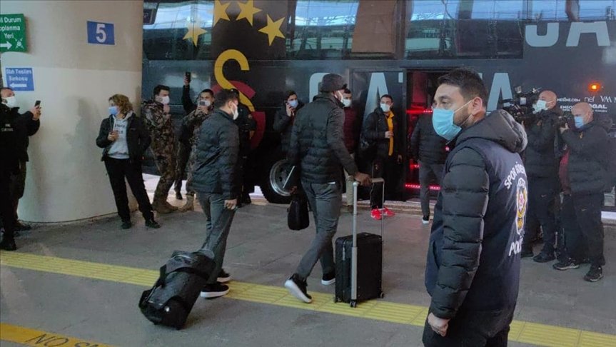 Galatasaray kafilesi Ankara’ya geldi