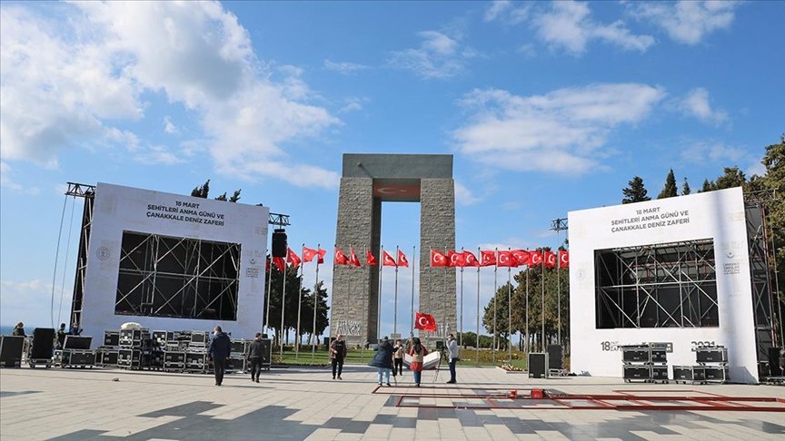 Tarihi Gelibolu Yarımadası’nda Çanakkale Deniz Zaferi’nin 106. yılı törenleri öncesi son rötuşlar