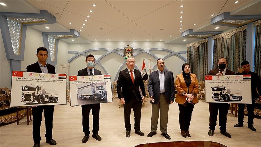 Türkiye Irak’ın Musul, Kerkük ve Diyala kentlerine belediye araçları hibe edecek