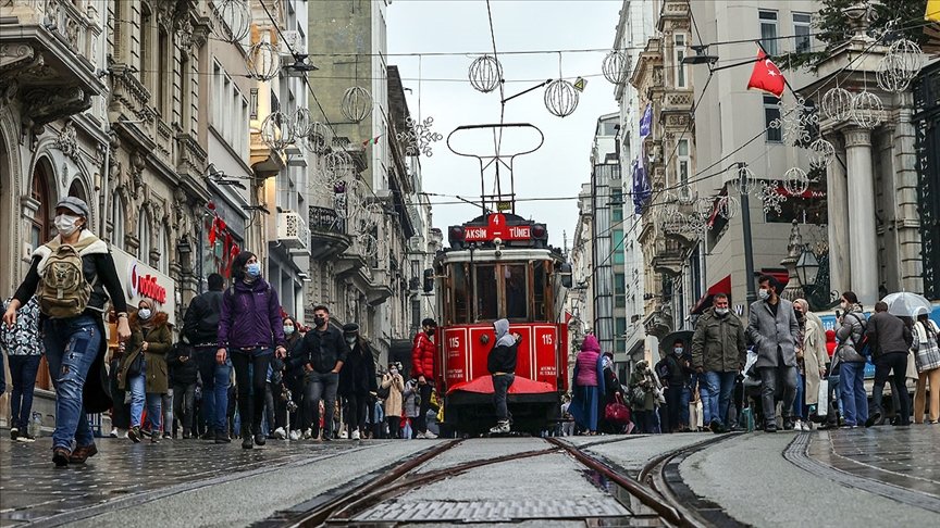 Yoğunluk oluşan İstiklal Caddesi’ne girişler belirli sürelerle kapatıldı
