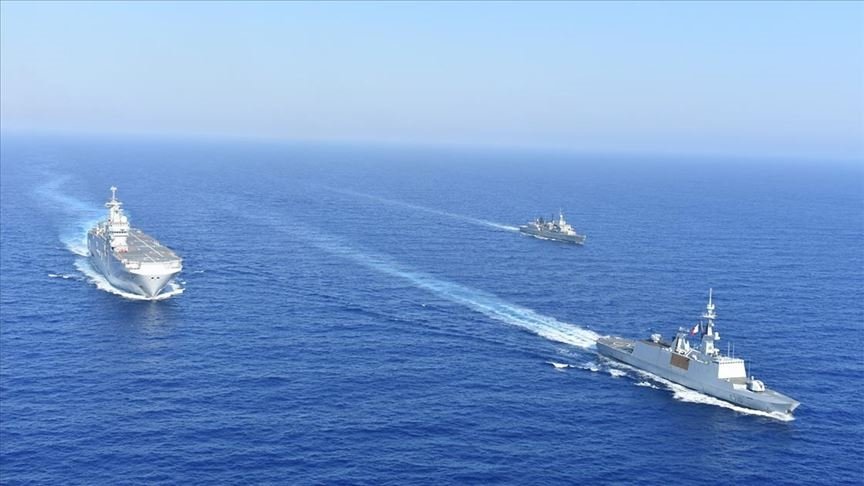 İsrail, Fransa, Yunanistan ve Kıbrıs Rum Kesiminin Akdeniz’de düzenlediği ortak deniz tatbikatı tamamlandı