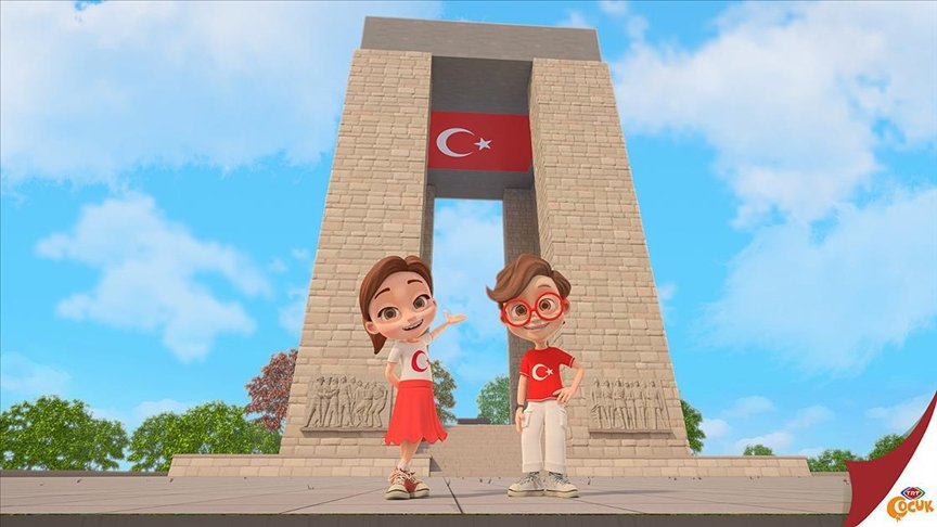 TRT Çocuk’un çizgi karakteri Pırıl Çanakkale’deki tarihi alanları çocuklarla gezecek