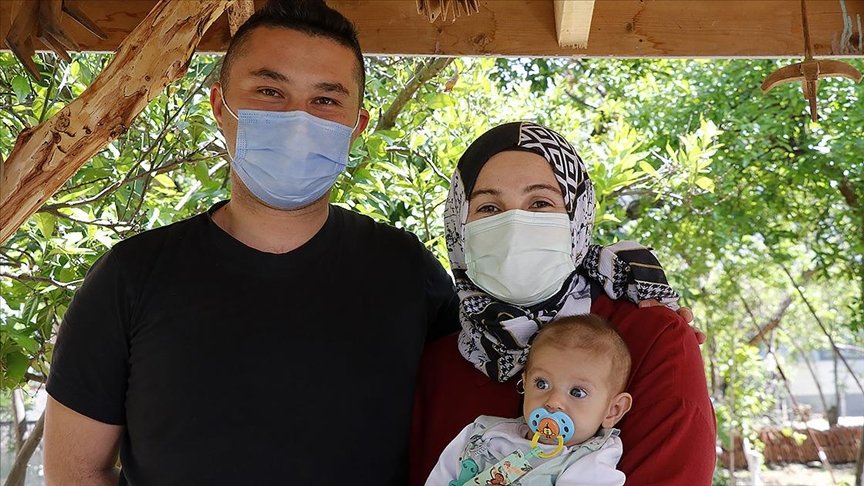 Kovid-19’u yenen beş aylık minik Teoman’ın kalbi artık daha ‘sağlam’ atıyor