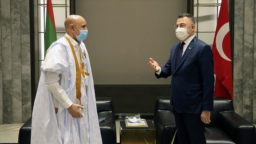 Cumhurbaşkanı Yardımcısı Oktay, Moritanya Cumhurbaşkanı el-Gazvani’yi Türkiye’ye davet etti