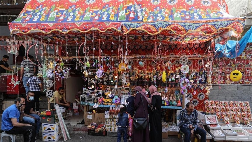 Gazze’de alışveriş hareketliliğinin en çok yaşandığı ramazan ayı Kovid-19 nedeniyle durgun geçiyor