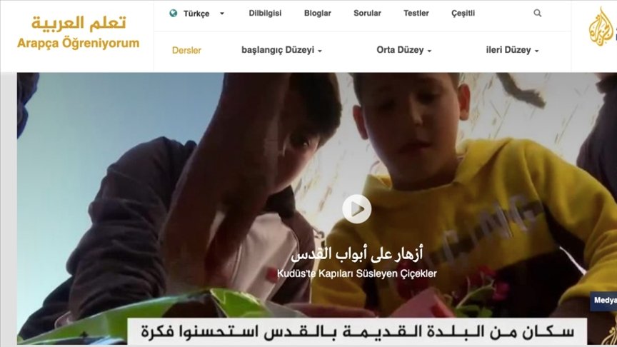 Al Jazeera’nın Arapça öğrenimini kolaylaştıran sitesi Türkiye’den de yoğun ilgi görüyor