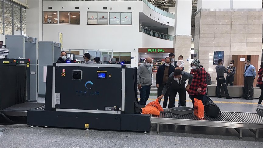 Türkiye’deki havalimanlarında UV ışınlı hijyen dönemi