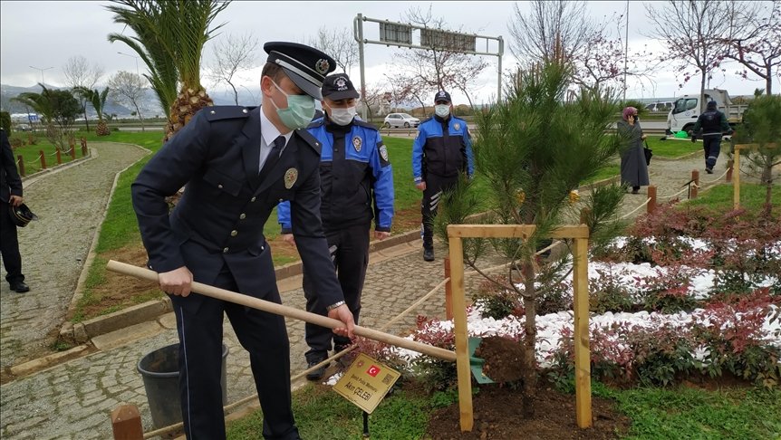 Trabzon’da karekod uygulamalı şehit fidanlığı oluşturuldu
