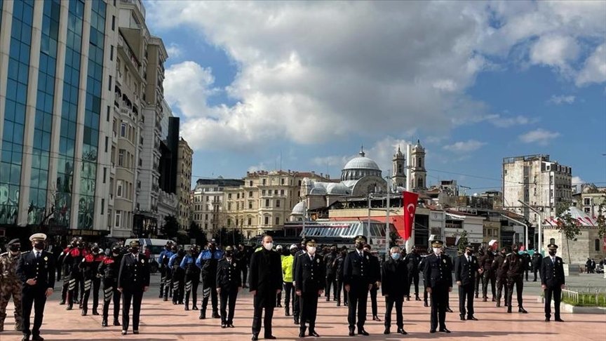 Türk Polis Teşkilatının kuruluşunun 176. yılı Taksim’de kutlandı
