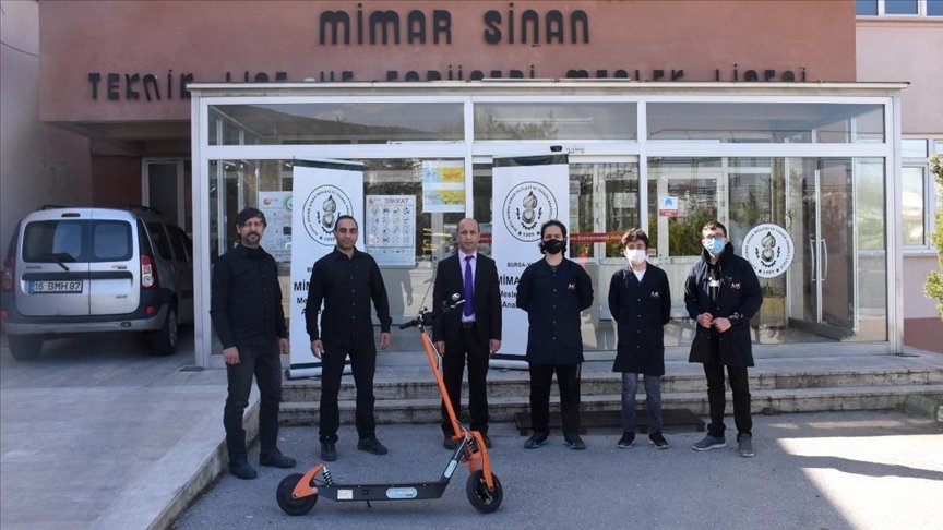 Bursa’da meslek lisesinde üretilen elektrikli scooter için siparişler gelmeye başladı