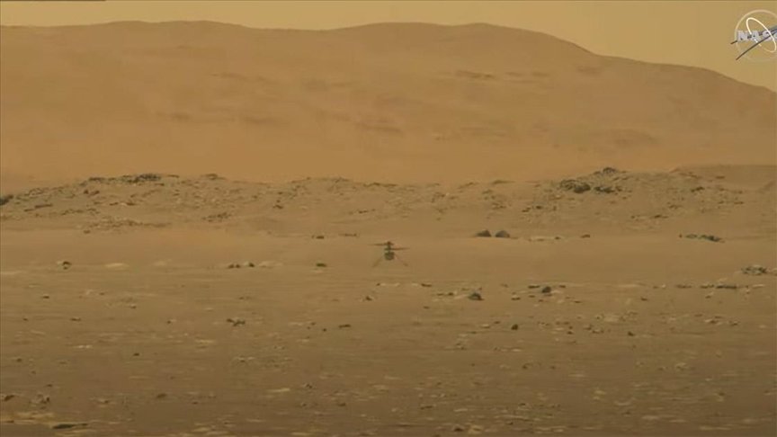 NASA, Mars’a Perseverance göreviyle gönderdiği mini helikopter Ingenuity’yi uçurdu