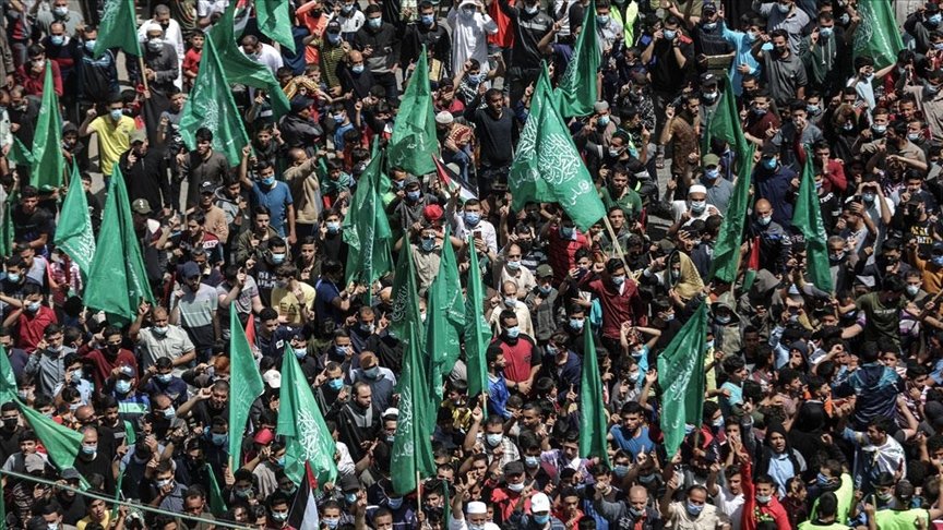 Gazze’de Filistin seçimlerinin ertelenmesi kararı protesto edildi