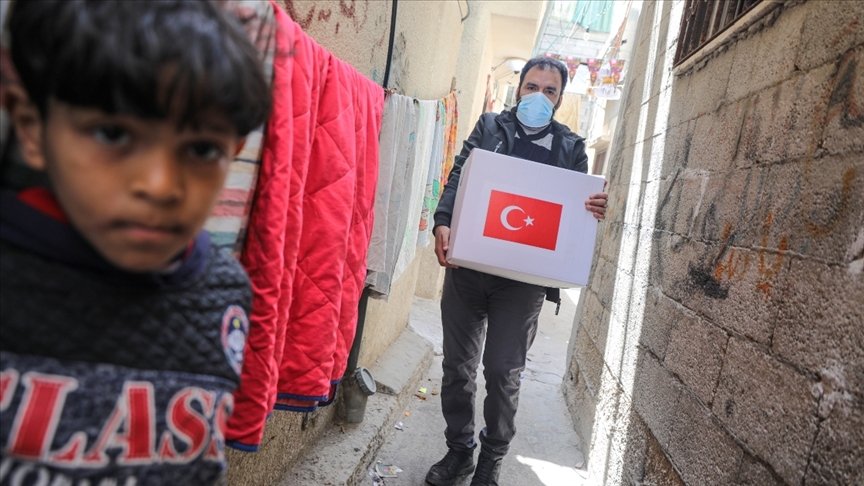 TİKA abluka altındaki Gazze’de 5 bin 320 aileye ramazan yardımı yaptı