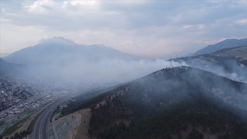 Adana’nın Pozantı ilçesinde orman yangını çıktı