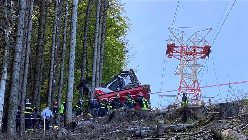 İtalya’daki teleferik kazasında ölenlerin sayısı 14’e yükseldi