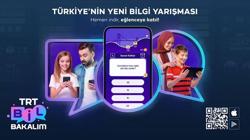 Yeni nesil bilgi yarışma uygulaması ‘TRT Bil Bakalım’ kullanıma sunuldu