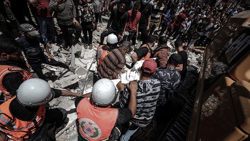 İsrail’in Gazze’ye düzenlediği saldırılarda 59’u çocuk 200 kişi hayatını kaybetti