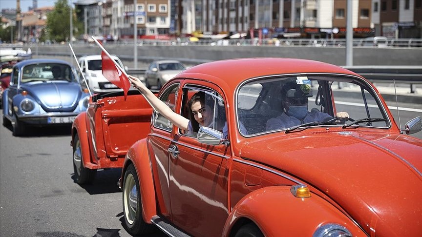 Ankara’da ‘102 vosvos’la 19 Mayıs konvoyu oluşturuldu