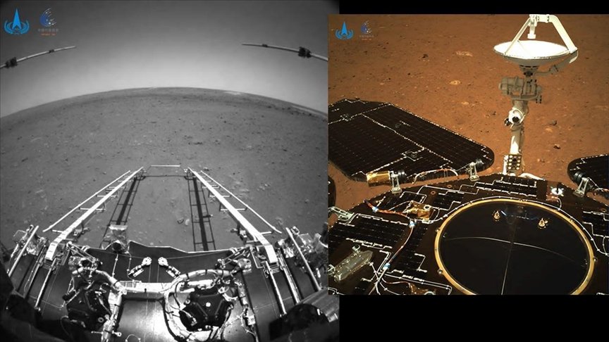Çin’in uzay aracı Zhurong, Mars’ta ilk sürüşünü gerçekleştirdi