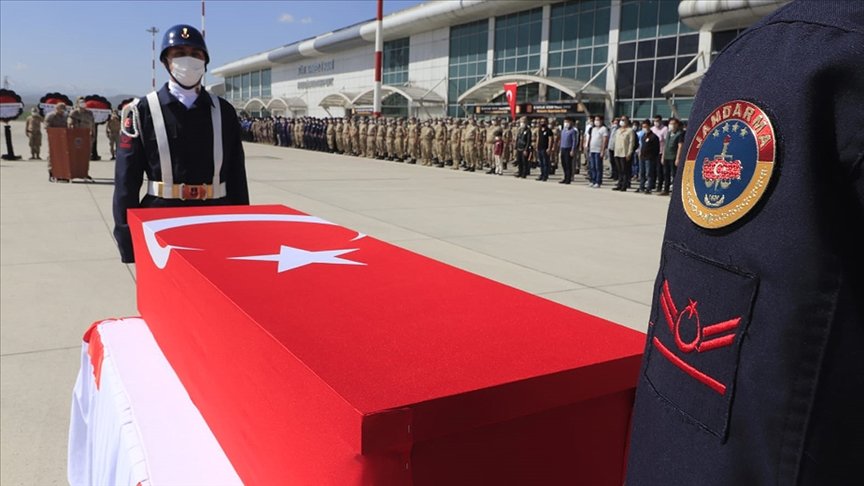 Eren-15 Operasyonu’nda şehit olan asker için Ağrı’da tören düzenlendi