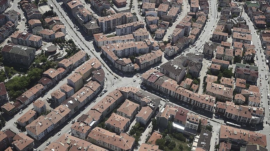 Dönüş trafiğine havadan yakın takip AA tarafından görüntülendi