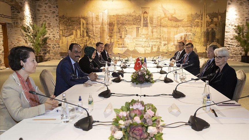 Cumhurbaşkanlığı Sözcüsü Kalın ABD Dışişleri Bakan Yardımcısı Sherman’la görüştü