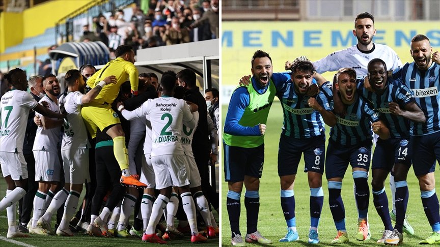 TFF 1. Lig’de Adana Demirspor ile GZT Giresunspor Süper Lig’e yükseldi