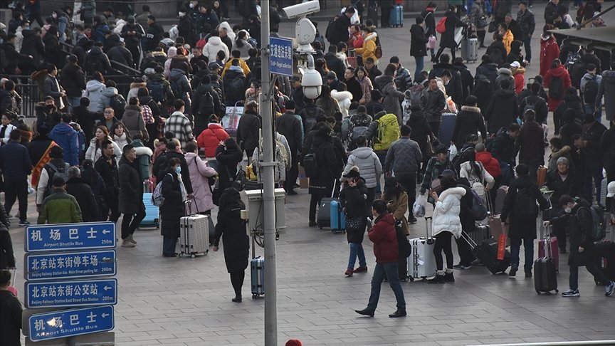 Çin’de 5 günlük İşçi Bayramı tatilinin ilk gününde 18,3 milyon tren yolculuğu yapılması bekleniyor