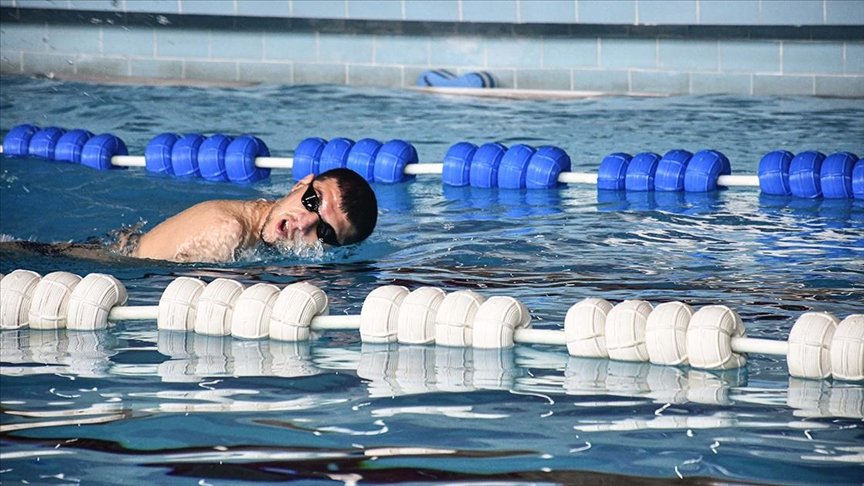 ‘Balık adam’ Beytullah Tokyo Paralimpik Oyunları’na iddialı hazırlanıyor