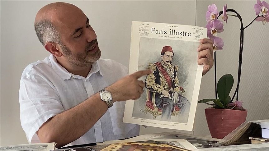 Fransa’da Türk asıllı koleksiyoner, Osmanlı ve Türkiye tarihiyle ilgili Fransızca arşivini AA’ya açtı