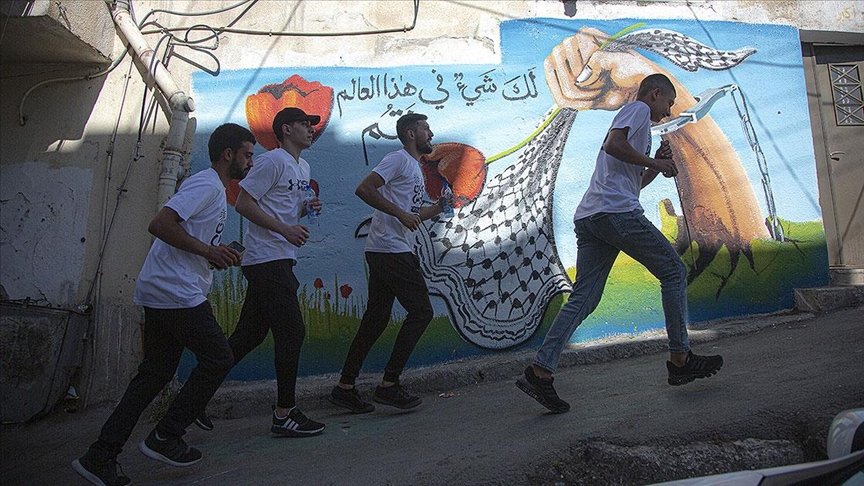 İsrail’in ‘zorla yerinden etme’ politikasına karşı düzenlenen maratona müdahalesinde 23 Filistinli yaralandı