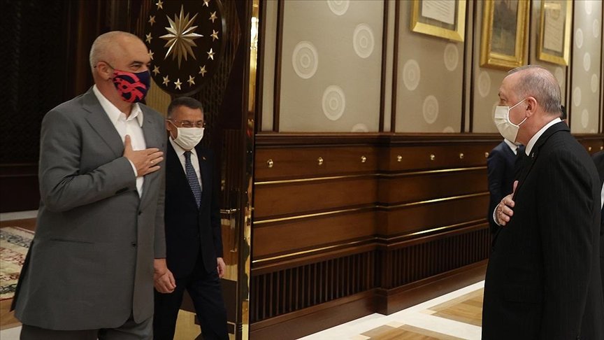Cumhurbaşkanı Erdoğan, Arnavutluk Başbakanı Rama’yı kabul etti