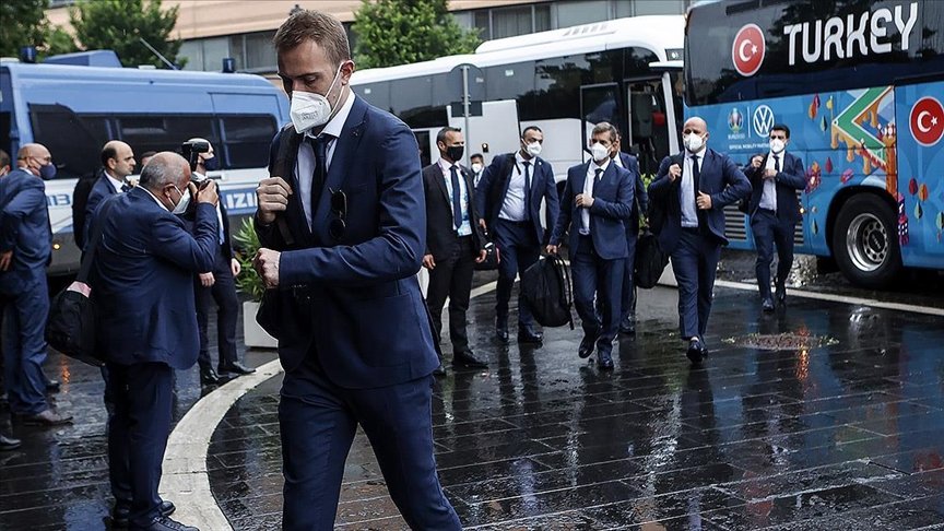 A Milli Futbol Takımı, İtalya’ya geldi