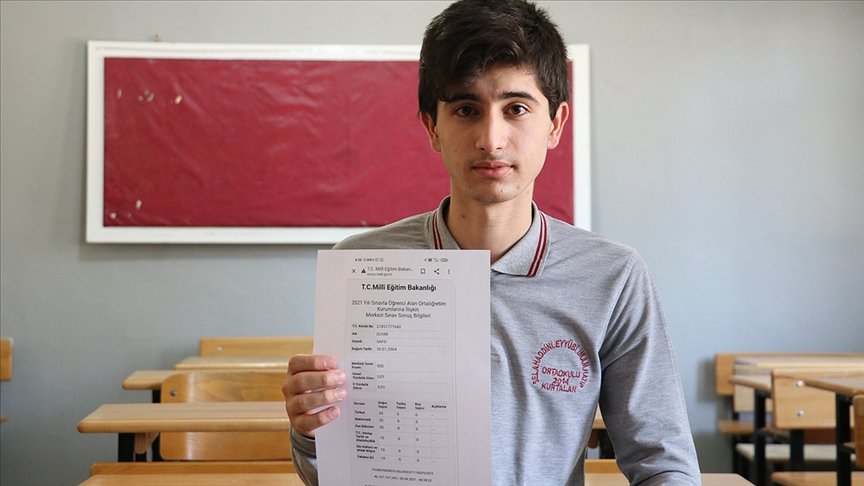 LGS’de 500 tam puan alan Suriyeli Dlyar Safo, Siirt’in gururu oldu