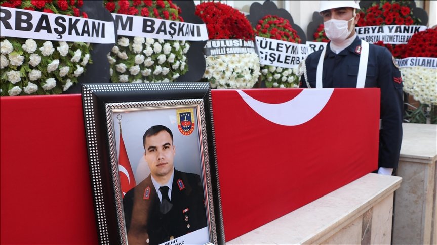 Şehit Jandarma Uzman Çavuş Adil Yılmaz, Hatay’da son yolculuğuna uğurlandı