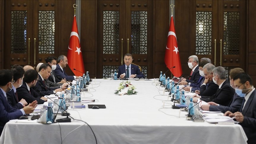 Fuat Oktay başkanlığında 4. Yargı Paketi’ndeki düzenlemelere ilişkin değerlendirme toplantısı yapıldı