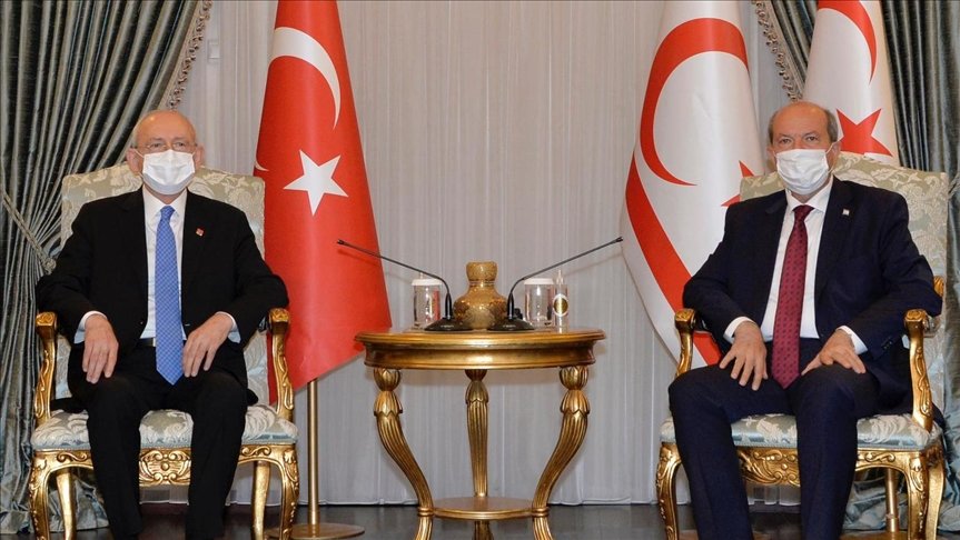 KKTC Cumhurbaşkanı Tatar, CHP Genel Başkanı Kılıçdaroğlu’nu kabul etti