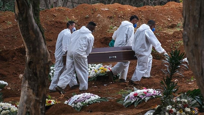 Brezilya’da son 24 saatte 2 bin 29 kişi Kovid-19’dan hayatını kaybetti