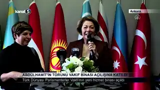 Abdülhamit’in Torunu Vakıf Binası Açılışına Katıldı