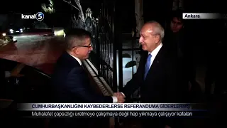 Cumhurbaşkanlığını Kaybederlerse Referanduma Giderlermiş