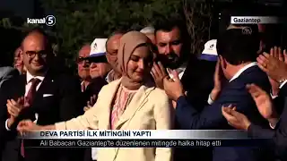DEVA Partisi İlk Mitingini Yaptı