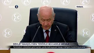 Devlet Bahçeli’den Terörle Mücadele Mesajı