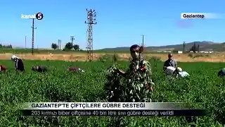 Gaziantep’te Çiftçilere Gübre Desteği