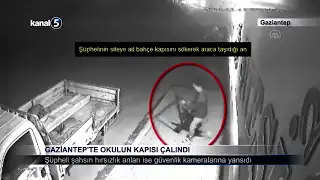 Gaziantep’te Okulun Kapısı Çalındı